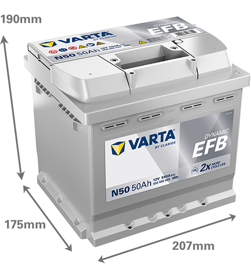 Baterie auto EFB NISSAN QASHQAI / QASHQAI +2 (J10, JJ10) 2.0 tractiune integrala VARTA 50 Ah 550500055D842 Baterie auto EFB NISSAN QASHQAI / QASHQAI +2 (J10, JJ10) 2.0 tractiune integrala VARTA 50 Ah 550500055D842