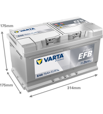Baterie auto EFB