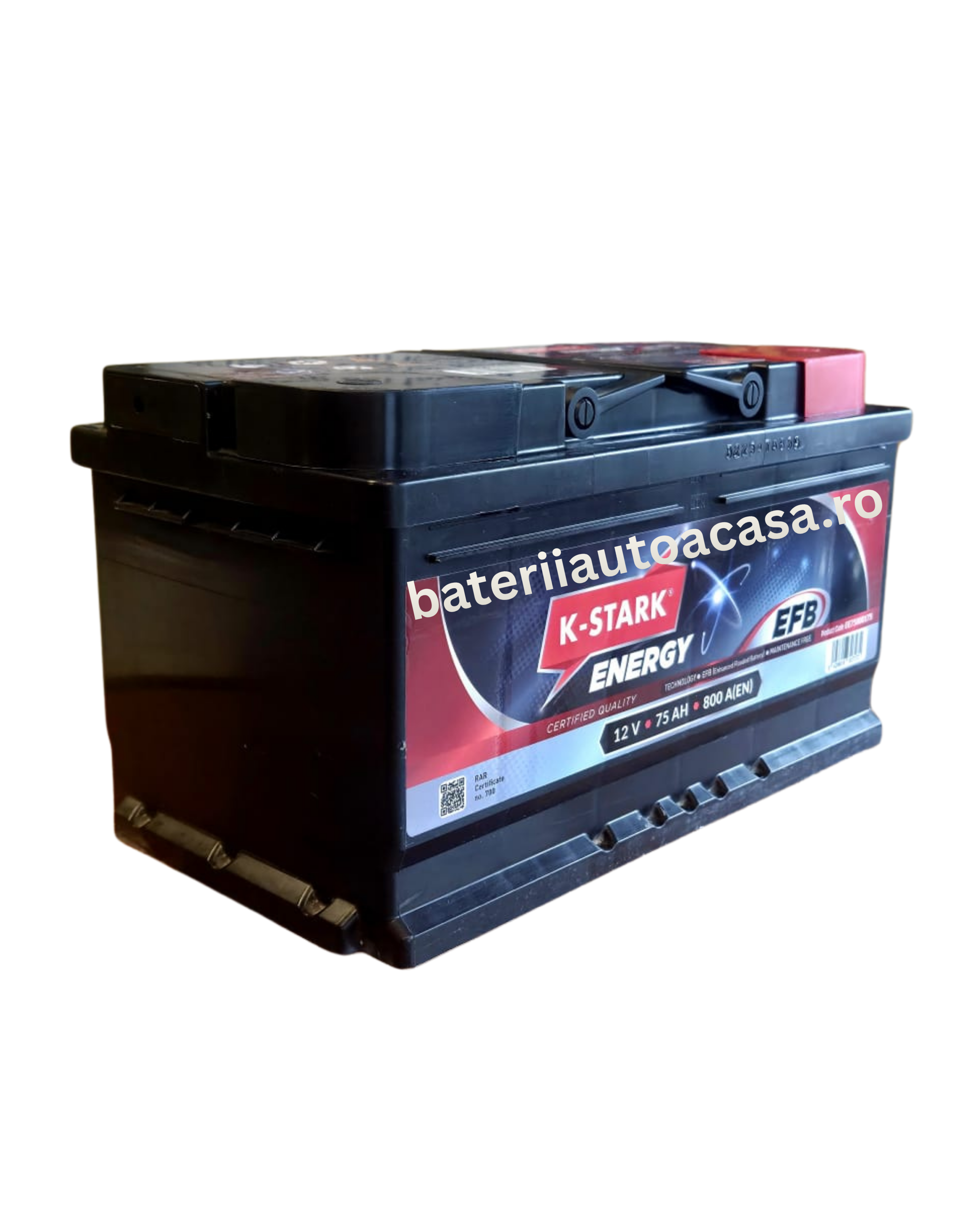 Baterie auto EFB 75ah 800a 12v K-Stark EE75800175