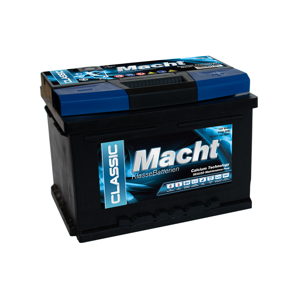 Baterie auto 60ah 540a 12v Macht 25344