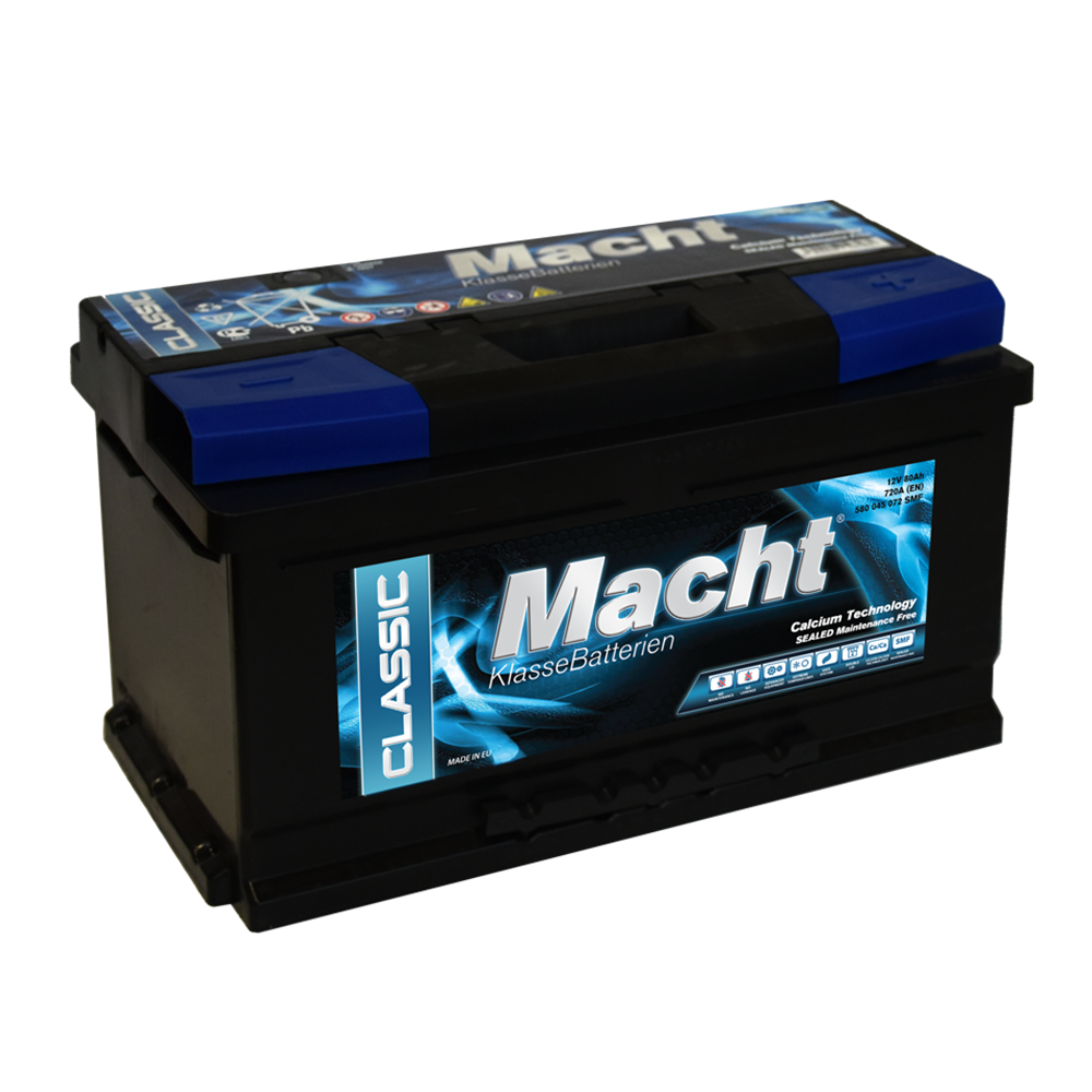 Baterie auto 80ah 720a 12v Macht 25349