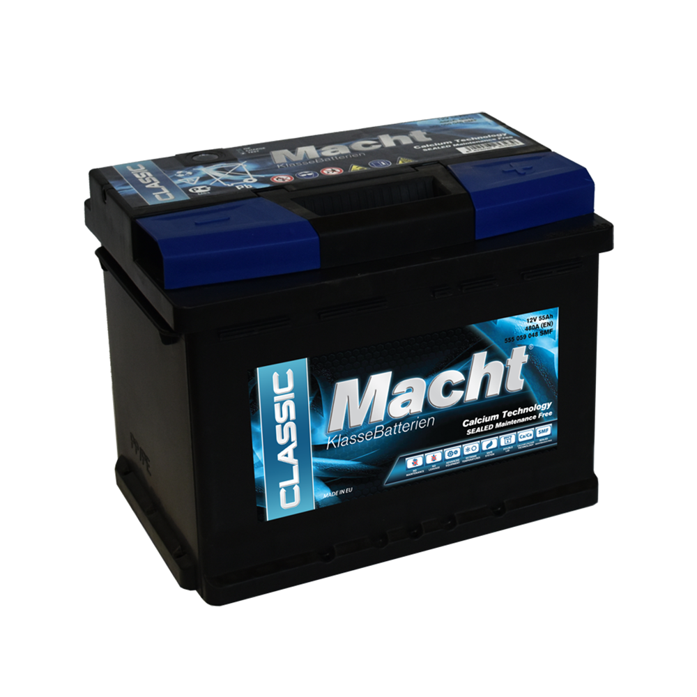 Baterie auto 55ah 480a 12v Macht 25343