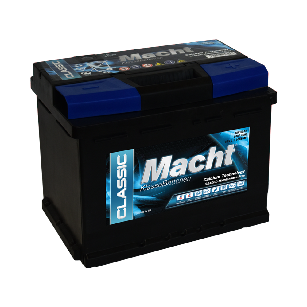 Baterie auto 65ah 580a 12v Macht 25345