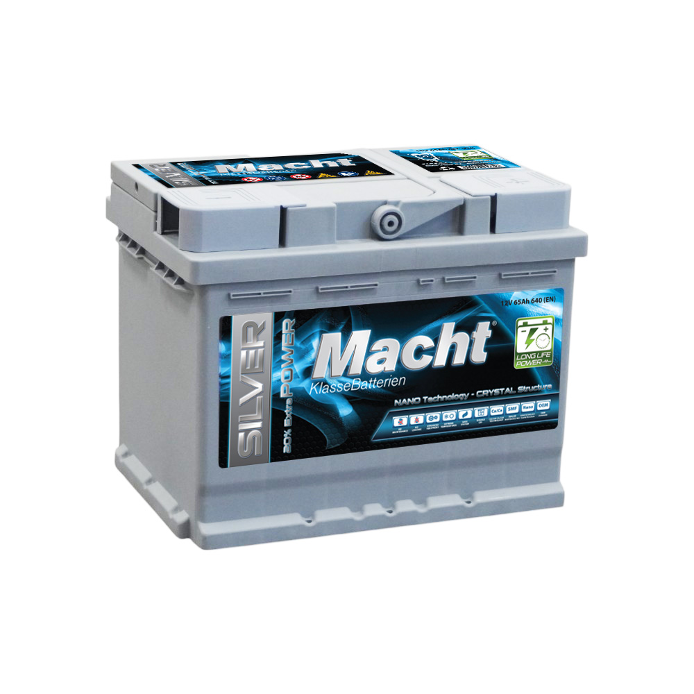 Baterie auto 65ah 640a 12v Macht 25874