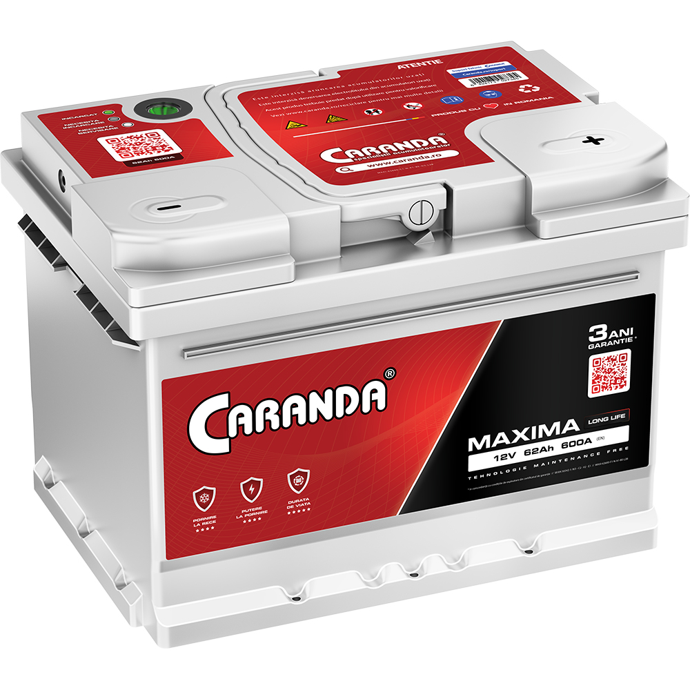 Baterie auto 62ah 600a 12v Caranda 6424173027345