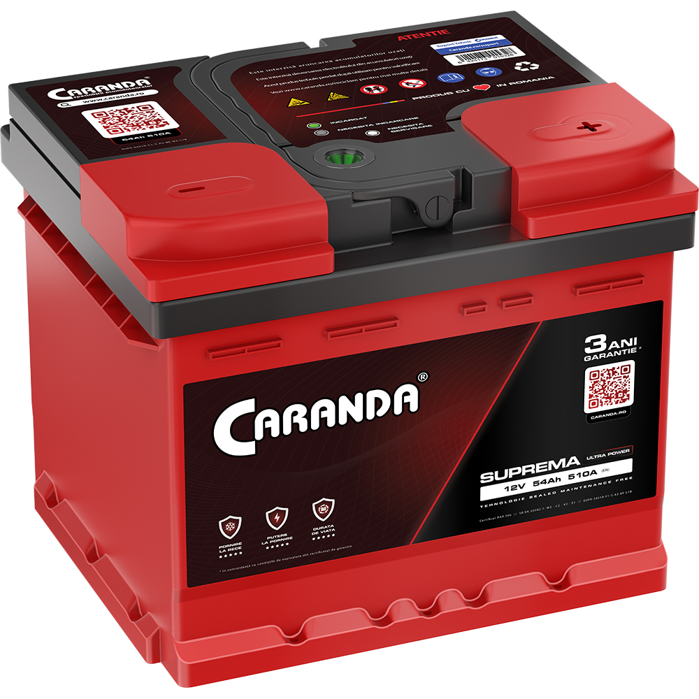 Baterie auto 54ah 510a 12v Caranda CSP 054 0510