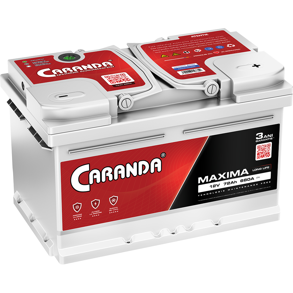 Baterie auto 72ah 680a 12v Caranda CMX0 0720 680