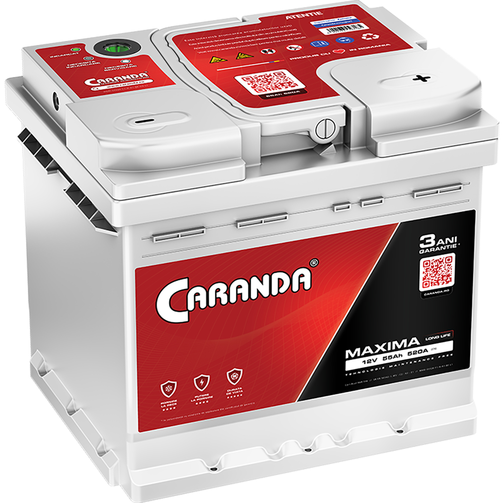 Baterie auto 55ah 520a 12v Caranda CMX0 055 0520