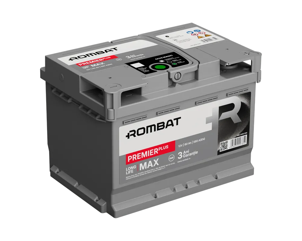 Baterie auto 60ah 580a 12v ROMBAT 560 2K80 058