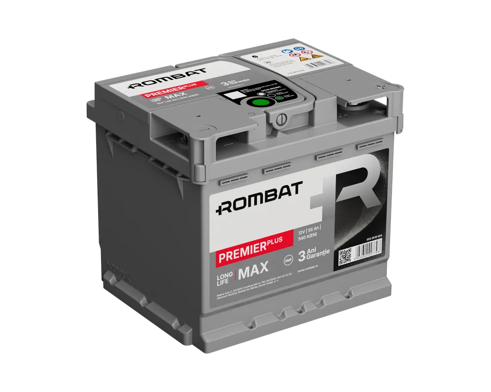 Baterie auto 55ah 540a 12v ROMBAT 555 2K10 054