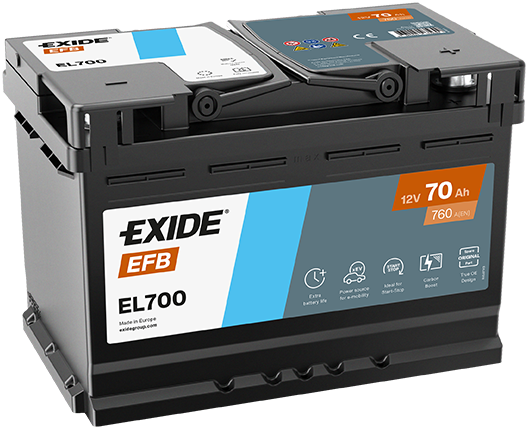 Baterie auto 70ah 760a 12v EXIDE EL700