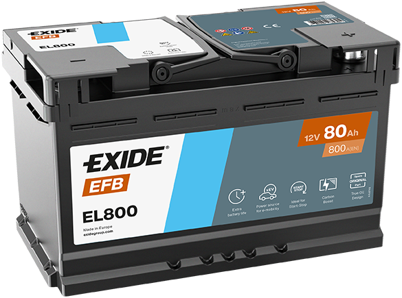 Baterie auto EFB 80ah 800a 12v EXIDE EL800