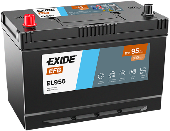 Baterie auto EFB 95ah 800a 12v EXIDE EL955
