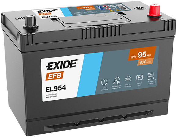 Baterie auto EFB 95ah 800a 12v EXIDE EL954