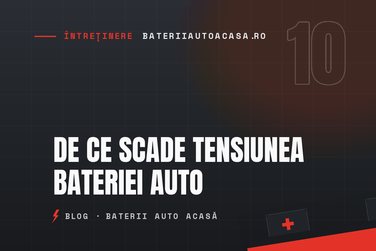 De ce scade tensiunea bateriei auto