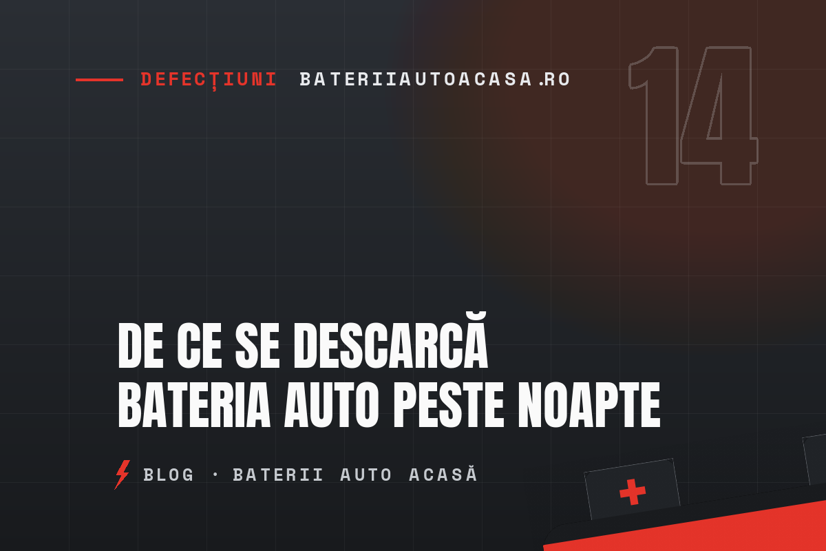 De ce se descarcă bateria auto peste noapte