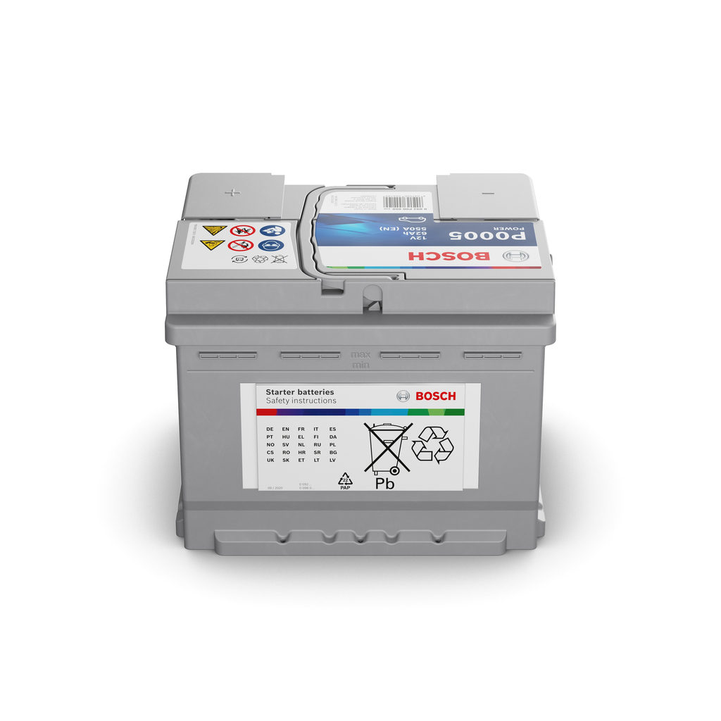 Baterie auto 62ah 550a 12v BOSCH 0 092 P00 050