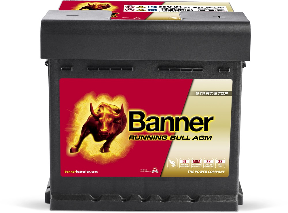Baterie auto EFB 50ah 540a 12v Banner 550 01