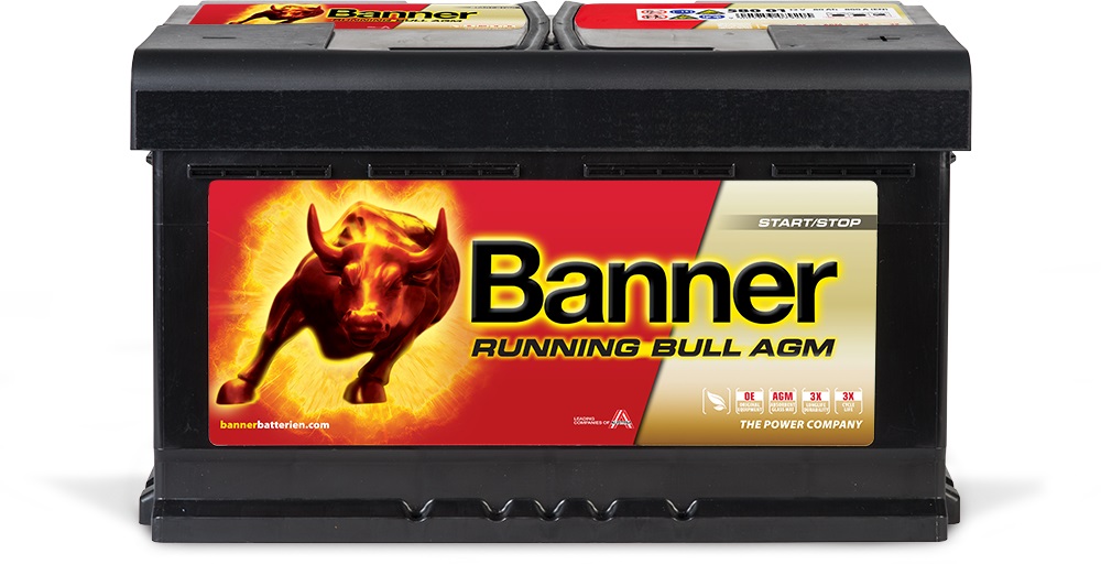 Baterie auto AGM 80ah 800a 12v Banner 580 01