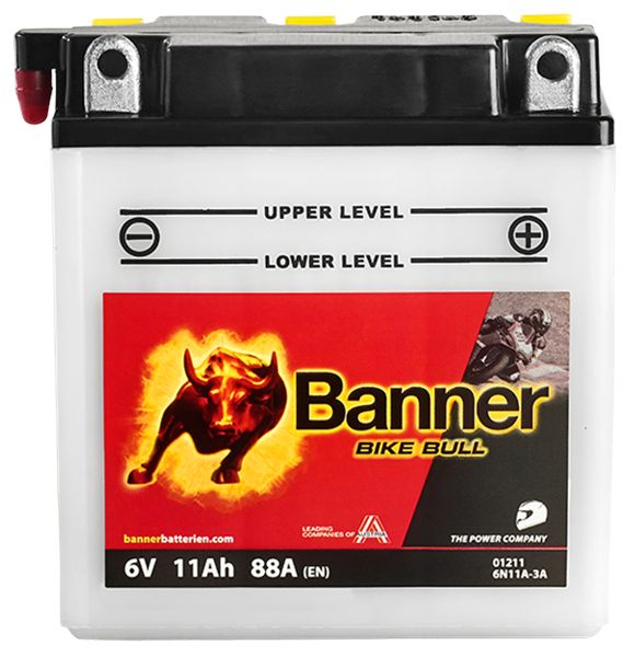 Baterie moto 11ah 88a 6v Banner 020012110100