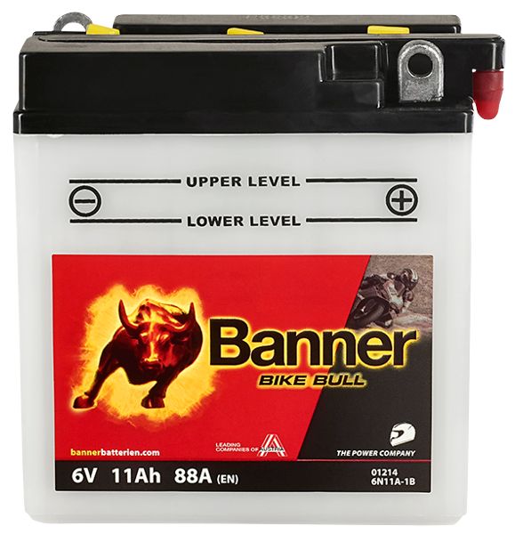 Baterie moto 11ah 88a 6v Banner 020012140100