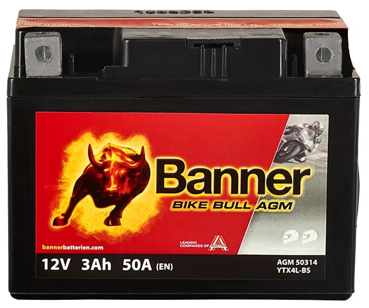 Baterie moto 3ah 50a 12v Banner 021503140100