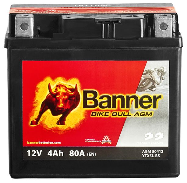 Baterie moto 4ah 80a 12v Banner 021504120100