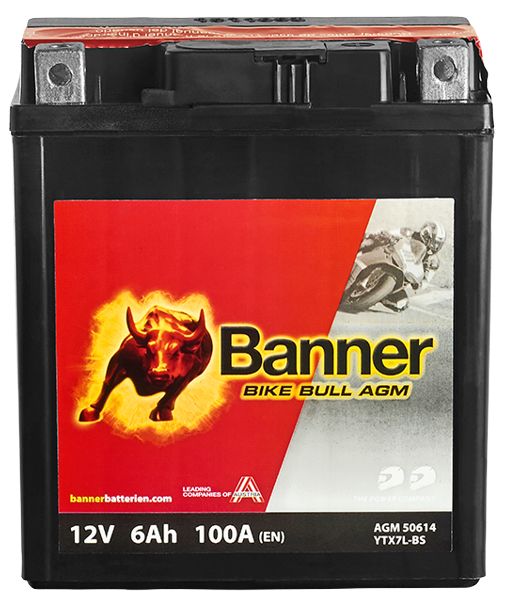 Baterie moto 6ah 100a 12v Banner 021506140100