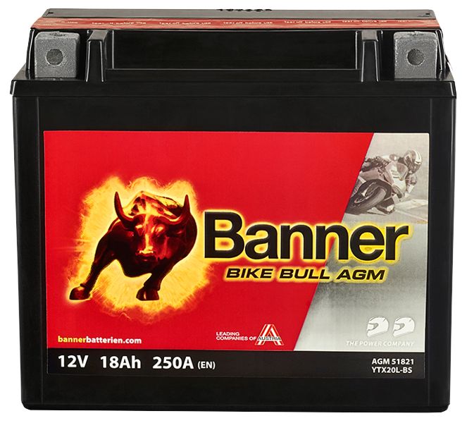Baterie moto 18ah 250a 12v Banner 021518210100