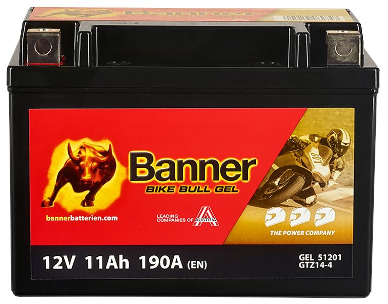 Baterie moto 11,2ah 210a 12v Banner 023512010101