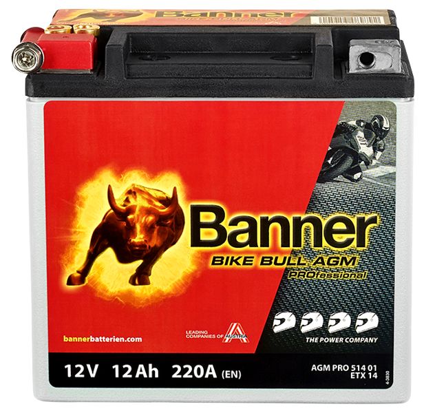 Baterie moto 12ah 220a 12v Banner 024514010101