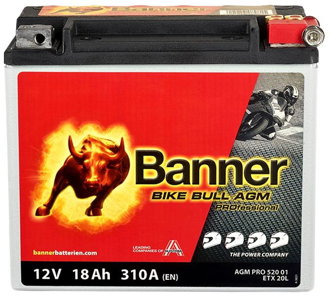 Baterie moto 18ah 310a 12v Banner 024520010101