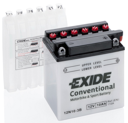 Baterie moto 10ah 110a 12v EXIDE 12N10-3B