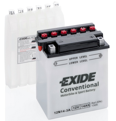 Baterie moto 14ah 130a 12v EXIDE 12N14-3A
