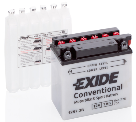 Baterie moto 7ah 75a 12v EXIDE 12N7-3B