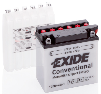 Baterie moto 9ah 85a 12v EXIDE 12N9-4B-1