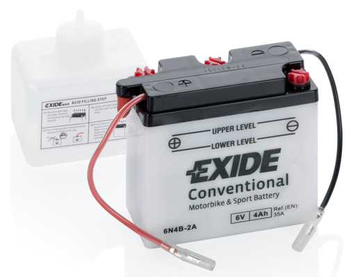 Baterie moto 4ah 35a 6v EXIDE 6N4B-2A
