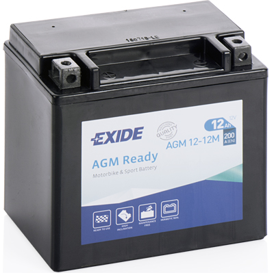 Baterie moto 12ah 200a 12v EXIDE AGM12-12M