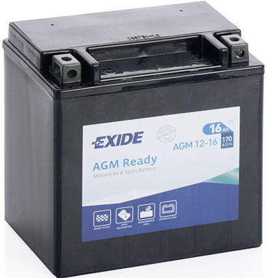 Baterie moto 16ah 170a 12v EXIDE AGM12-16