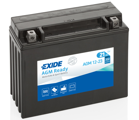 Baterie moto 21ah 350a 12v EXIDE AGM12-23
