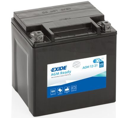 Baterie moto 30ah 430a 12v EXIDE AGM12-31