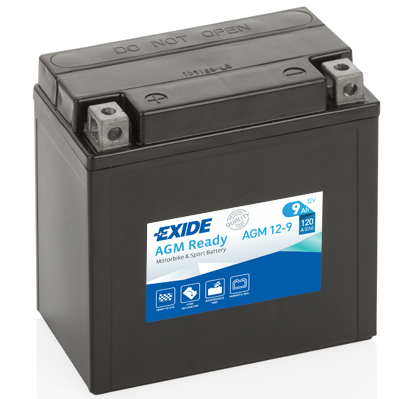 Baterie moto 9ah 120a 12v EXIDE AGM12-9