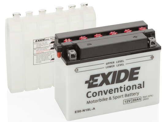 Baterie moto 20ah 260a 12v EXIDE E50-N18L-A