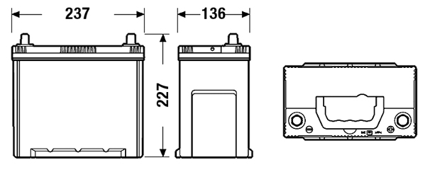 Baterie auto 45ah 390a 12v EXIDE EA456