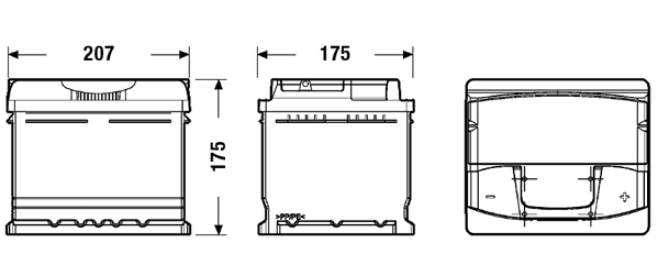 Baterie auto 47ah 450a 12v EXIDE EA472