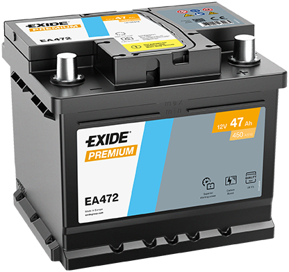 Baterie auto 47ah 450a 12v EXIDE EA472