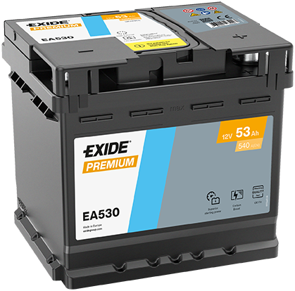Baterie auto 53ah 540a 12v EXIDE EA530