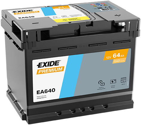 Baterie auto 64ah 640a 12v EXIDE EA640