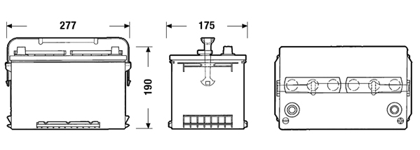 Baterie auto 68ah 650a 12v EXIDE EA680