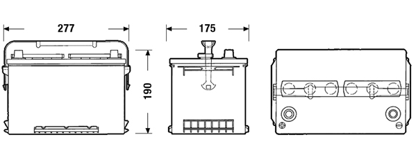 Baterie auto 68ah 650a 12v EXIDE EA681